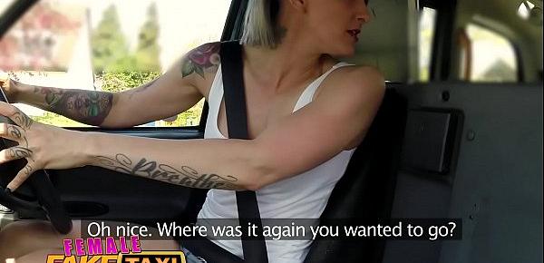  Female Fake Taxi Horny driver cums in gorgeous fitness babes mouth